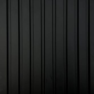 Стінова рейкова панель AGT 723 Чорний шовк, мат 18х121х2800 мм