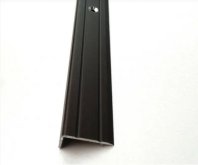 Анодований профіль УЛ120 кутовий, наскрізне кріплення, Розмір 25*10 мм, Довжина 180 см, Колір покриття: Бронза