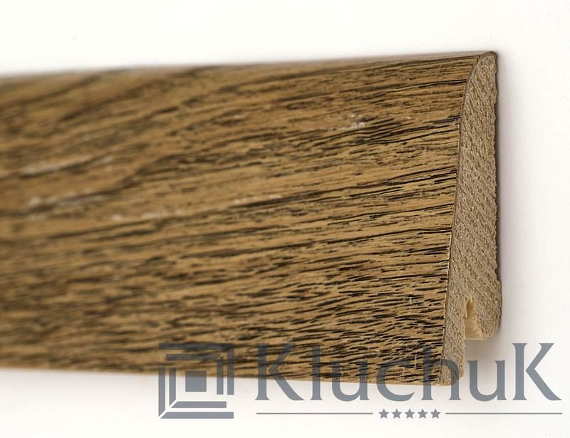 Плінтус дерев'яний Kluchuk Рустик 60 Дуб Античний, 19х60х2200 мм