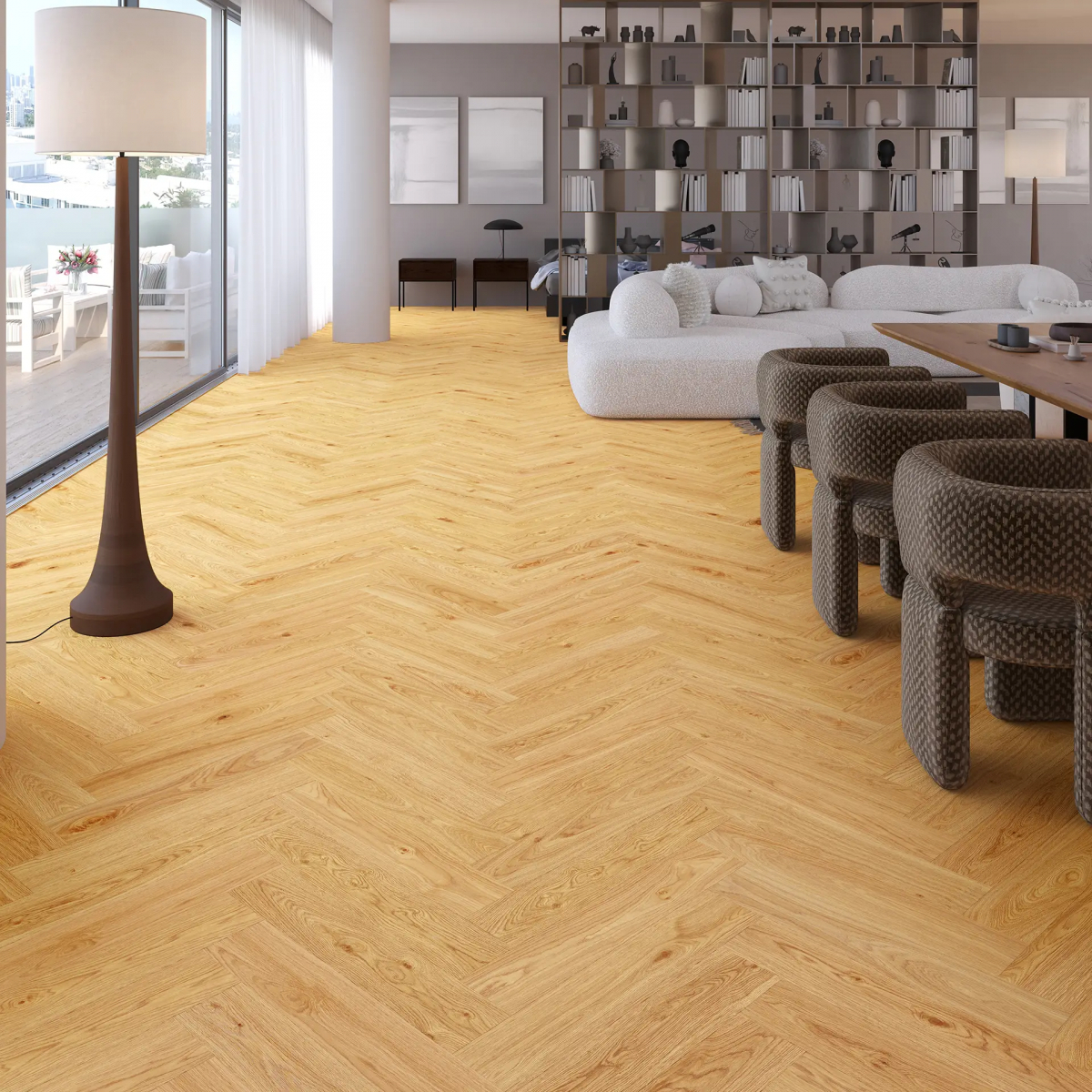 Вінілова підлога Barlinek Next Step HB Aura Дуб Sophia Класична Ялинка