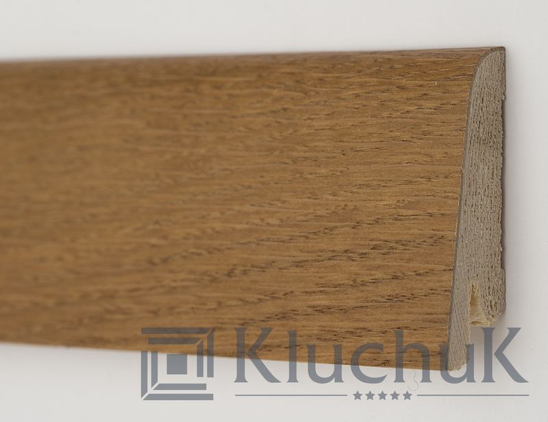 Плінтус дерев'яний Kluchuk Рустик 60 Дуб Медовий, 19х60х2200 мм