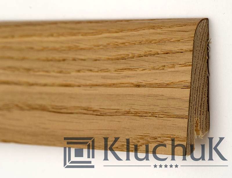Плінтус дерев'яний Kluchuk Рустик 60 Дуб Карамельний, 19х60х2200 мм