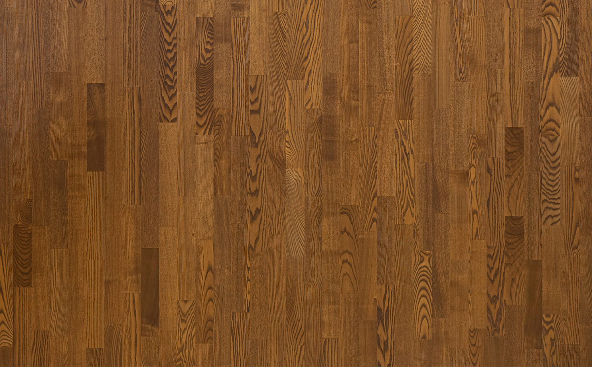 Паркетная доска Polarwood Ясень WHISKY 5G темно-коричневый мат лак 3S (14x188x2266мм.3.41m2)