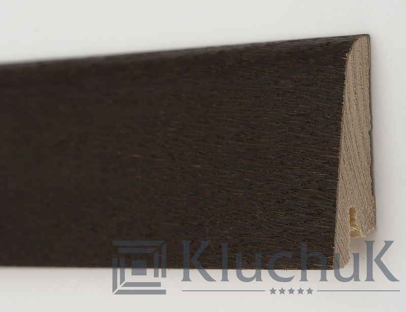 Плінтус дерев'яний Kluchuk Рустик 80 Дуб Термо, 19х80х2200 мм