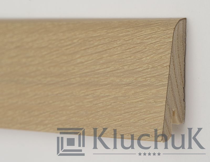 Плінтус дерев'яний Kluchuk Рустик 80 Дуб Бейліз, 19х80х2200 мм