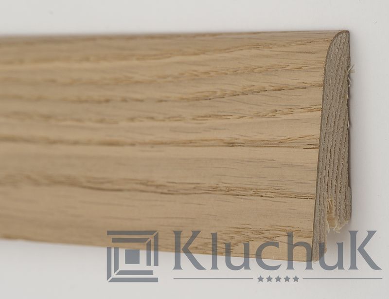 Плінтус дерев'яний Kluchuk Рустик 80 Дуб Карамельний, 19х80х2200 мм