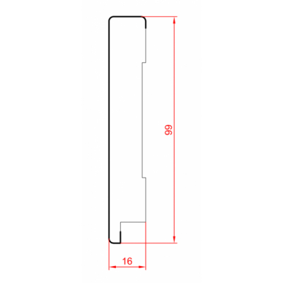 Плінтус МДФ 1699 Profi 007 Венге 16х99х2800 мм