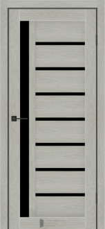 Міжкімнатні двері KFD Sonata Аркадія Дуб Скандинавський 900 мм Скло чорне