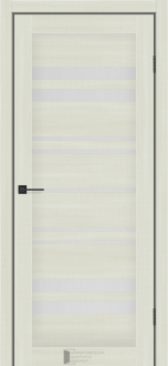 Міжкімнатні двері KFD Sonata Комфорт Шимо Ваніль 400 мм Скло сатін