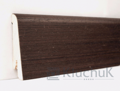 Плінтус дерев'яний Kluchuk Євро Венге, 18х60х2400 мм