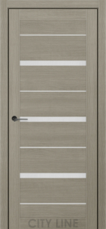 Міжкімнатні двері City Line Express Денвер 600 Котон Тауп скло сатін
