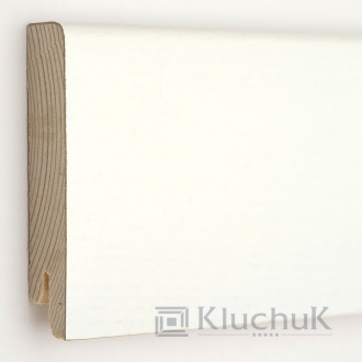 Плінтус дерев'яний Kluchuk Модерн 80 Дуб Білий, 18х80х2400 мм