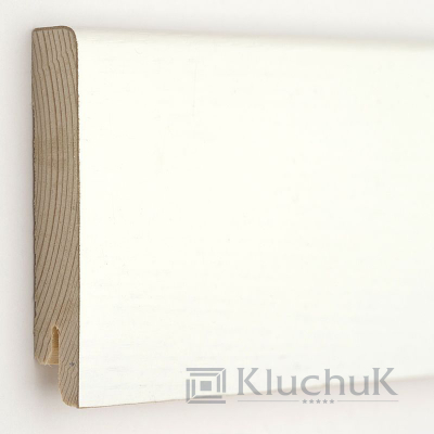 Плінтус дерев'яний Kluchuk Модерн Дуб білий, 18х80х2400 мм