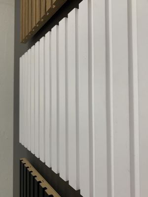 Стінова рейкова панель AGT 734 Білий шовк, мат 18х121х2800 мм