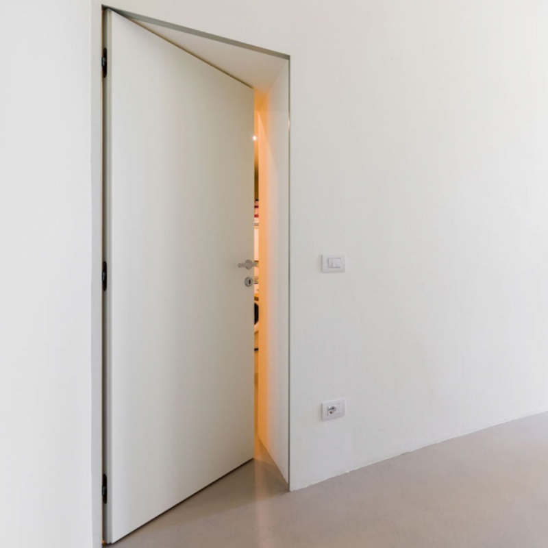 Двері прихованого монтажу Magic 600 мм INSIDE Внутрішнє відкривання 53 мм Торець Алюмінієвий Права