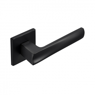 Ручка для дверей на розетці LINDE BERLI SLIM A-2010/E20 BLACK
