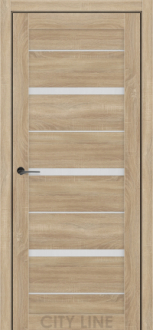 Міжкімнатні двері City Line Express Денвер 600 Дуб Дорато скло сатін