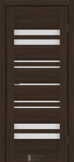 Міжкімнатні двері KFD Sonata Комфорт Шимо Махонь 400 мм Скло сатін