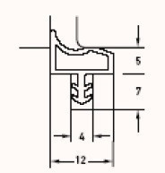 Ущільнювач №9 Ясен пісочний 5м