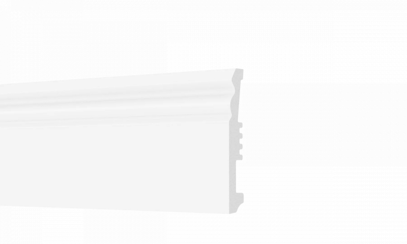 Плінтус Arbiton STIQ XL  STX820 Білий 80*14 мм 2,2 м