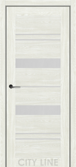 Міжкімнатні двері City Line Express ОSCAR 38мм Валента 700 Дуб Ангора Еко-touch скло сатін