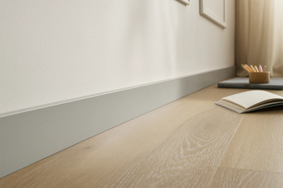 Плінтус Arbiton FORTINO 80 02 Light Grey 80*16 мм 2,2 м