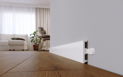 Плінтус Arbiton STIQ XL STX810 Білий 80*15 мм 2,2 м