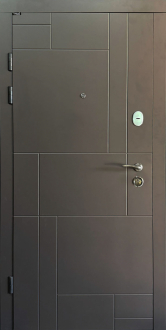 Двері вхідні Portala Модерн Неаполь 2 Бетон темний 7806 - Бетон сірий 7802 950*2040 мм Праві