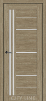 Міжкімнатні двері City Line Express ОSCAR Оптіма Артвуд Сепія скло сатін