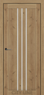Міжкімнатні двері City Line Express Роккі 600 Дуб Бостон скло сатін