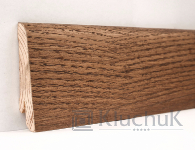 Плінтус дерев'яний Kluchuk Євро Дуб Мокка, 18х60х2400 мм