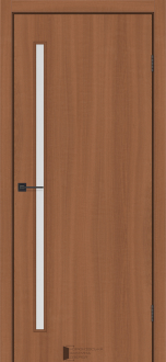 Міжкімнатні двері KFD Shield Лайн Глас-01 Шимо Золотий 800 мм Скло сатін