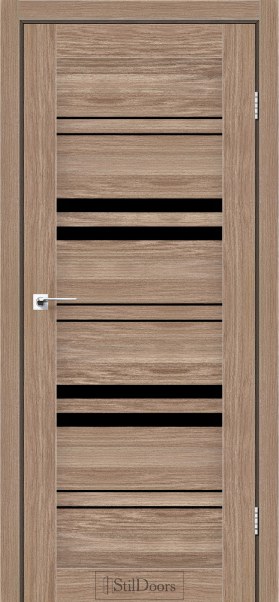 Міжкімнатні двері Stildoors Stil Словенія Вільха Класична скло Чорне 800 мм Стіл