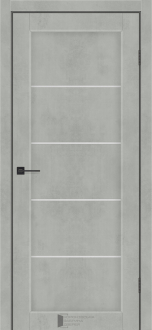 Міжкімнатні двері KFD Вена 400 мм NEW Альба Лайн (PVC) скло Сатин