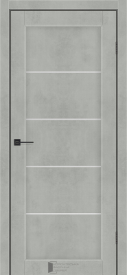 Міжкімнатні двері KFD Вена 800 мм NEW Альба Лайн (PVC) скло Сатин