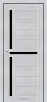 Міжкімнатні двері Stildoors Stil Вест Сандал скло Чорне 400 мм Стіл