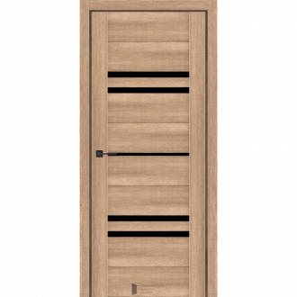 Міжкімнатні двері KFD Sharm Ларіно Бук Айворі 400 мм Скло сатін