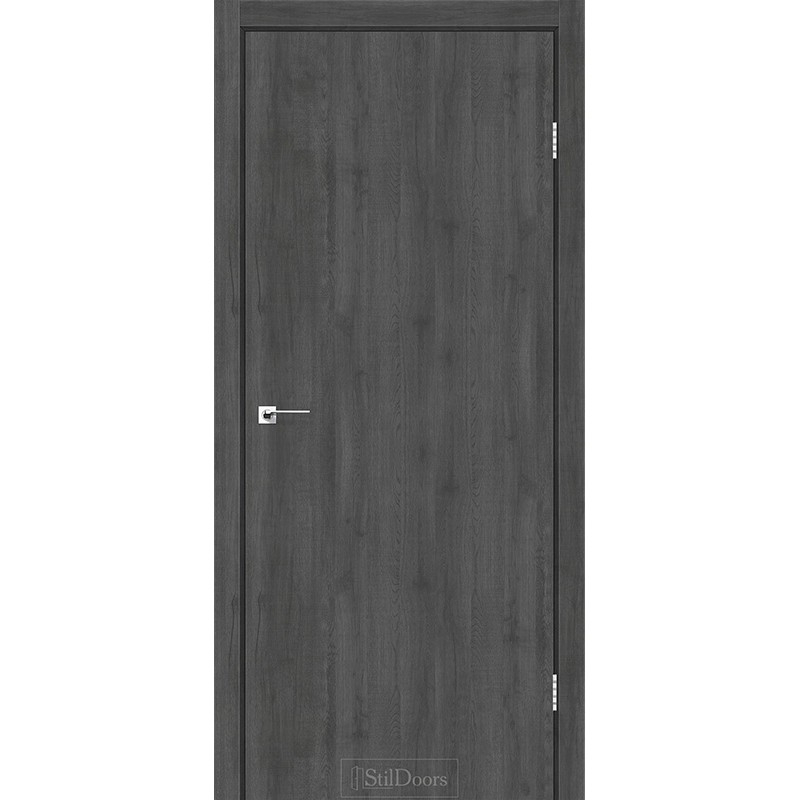 Міжкімнатні двері Stildoors Loft Лофт 700 Дуб Смокі, чорний матовий торець