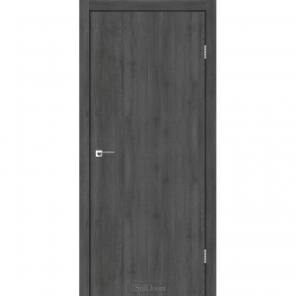 Міжкімнатні двері Stildoors Loft Лофт 900 Дуб Смокі, чорний матовий торець