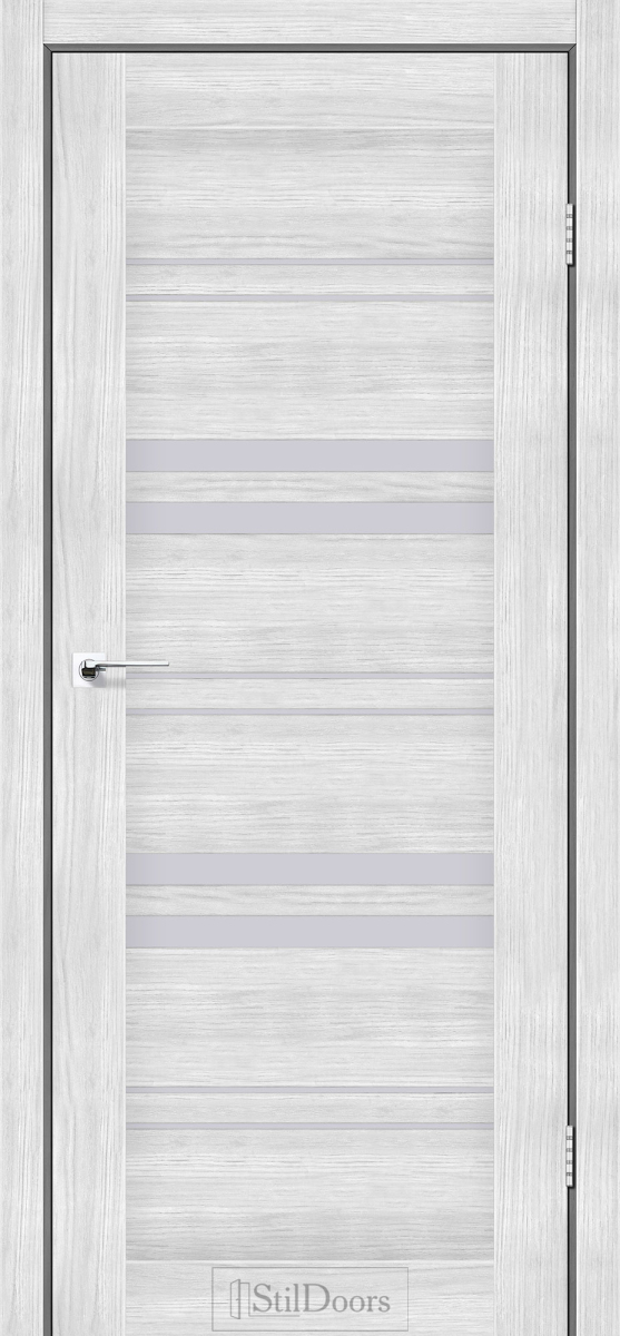 Міжкімнатні двері Stildoors Stil Словенія Сандал скло Сатін 800 мм Стіл