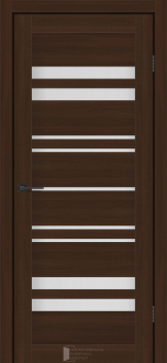 Міжкімнатні двері KFD Sonata Комфорт Шимо Шоколад 400 мм Скло сатін