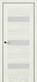 Міжкімнатні двері City Line Express ОSCAR 38мм Сорана 700 Дуб Ангора Еко-touch скло сатін