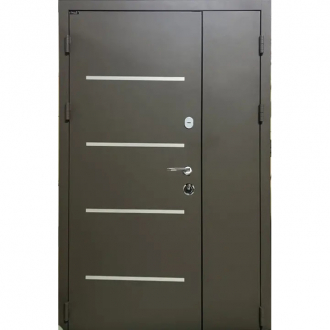 Двері вхідні Portala Стріт ALUMA 1 Metallic Grey - Дублін Дуб шато 1200*2040 мм Ліві