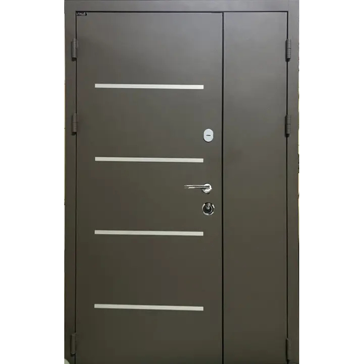 Двері вхідні Portala Стріт ALUMA 1 Metallic Grey - Дублін Дуб шато 1200*2040 мм Праві