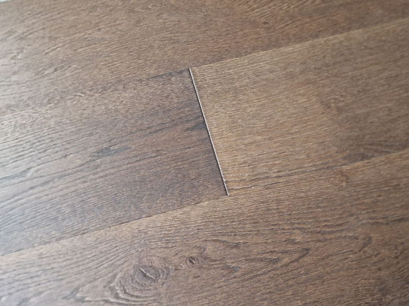 Паркетна дошка Ellwood Herringbone 90 Натур 048 Дуб Еспресо 120 мм T&amp;G УФ Олія фаска V4 1-смуговий дизайн