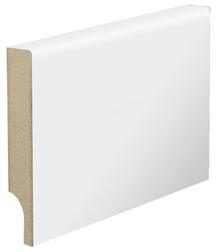 Плінтус KFD МДФ Сніжний мат PVC 70*12*2060 мм