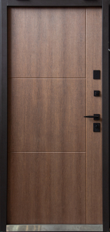 Вхідні двері Eліас Е4 960 Ліва Метал/МДФ Дуб англійський/Крафт білий