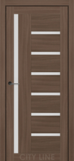 Міжкімнатні двері City Line Express BRAVO 37мм Амадея 700 Дуб Севілья Екошпон скло сатін
