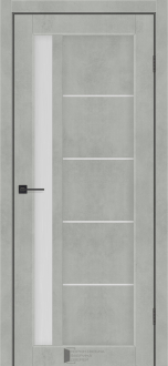 Міжкімнатні двері KFD Гранд 400 мм NEW Альба Лайн (PVC) скло Сатин