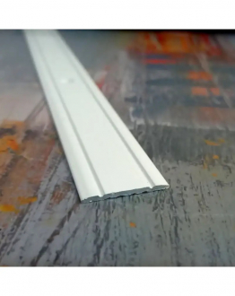 Алюмінієвий прфіль АП 005 28 мм фарбований RAL9003 Білий 2.7м, наскрізне кріплення